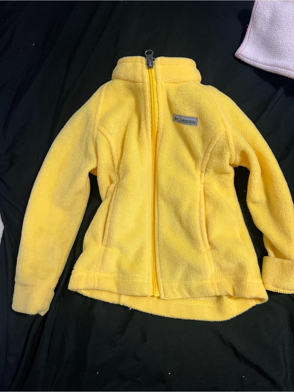 Columbia Yellow Fleece Zip Jacket 3t